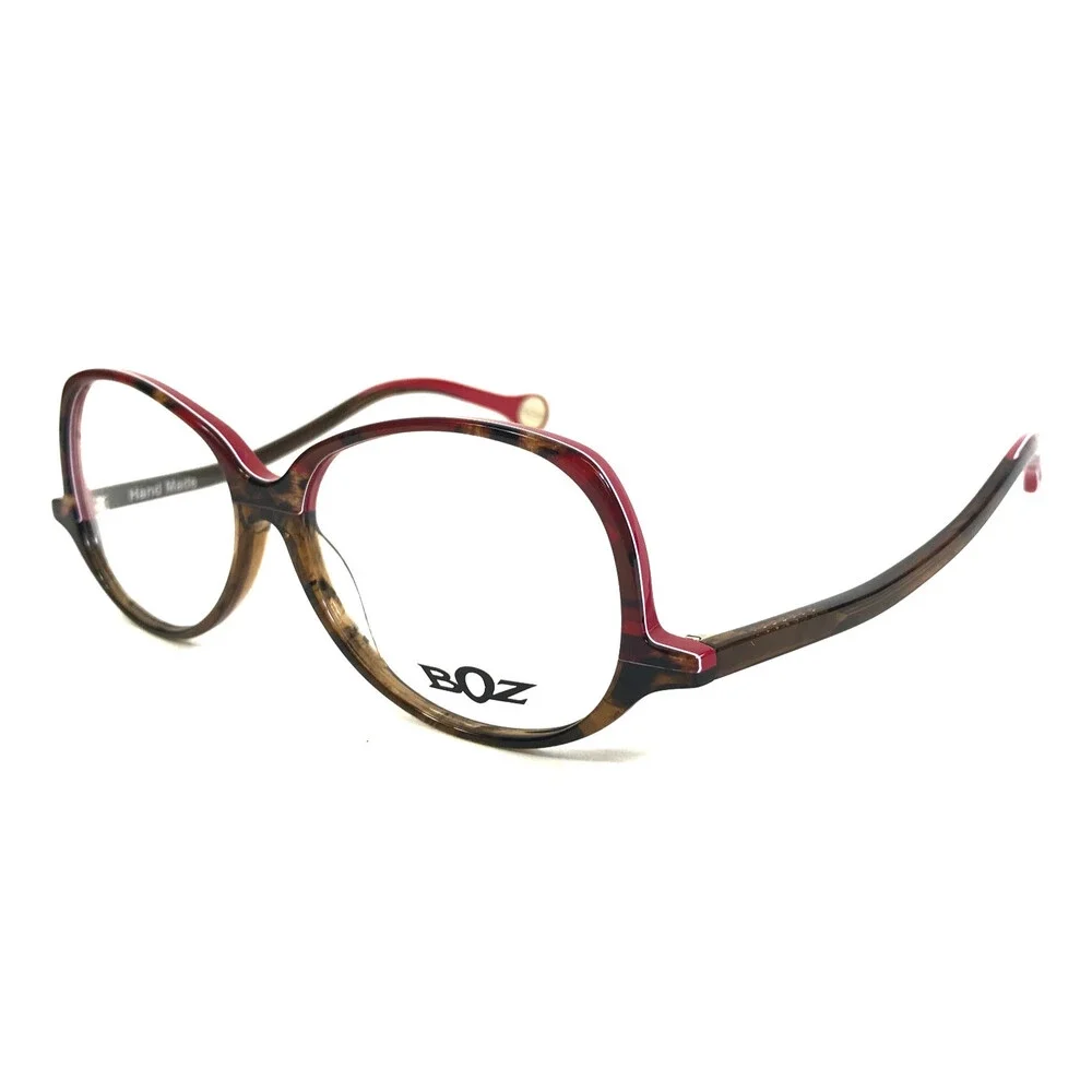 BOZ Eyeglasses Frames BIMBA 3991 Rouge Jungle/Brun Nuage Full Rim 56-14-140